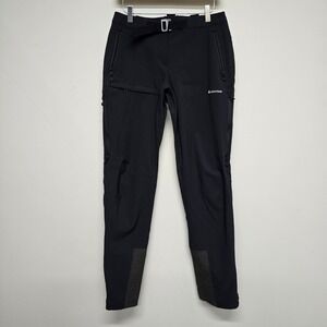 Montane Hiking Pants Women US 4 XS Black Belted Technical Outdoor Gorpcore